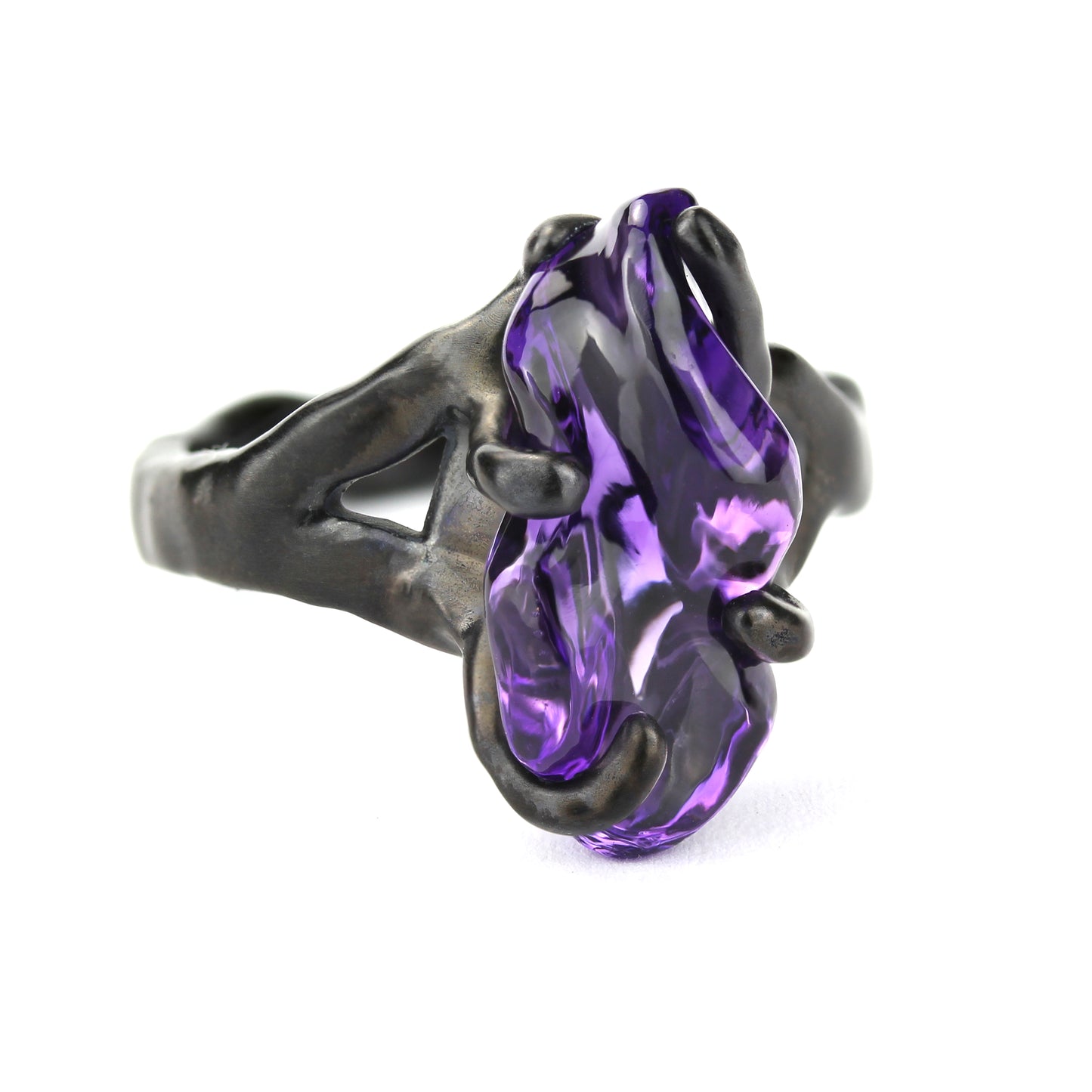 "Gem Candy" rings - Dark Amethyst