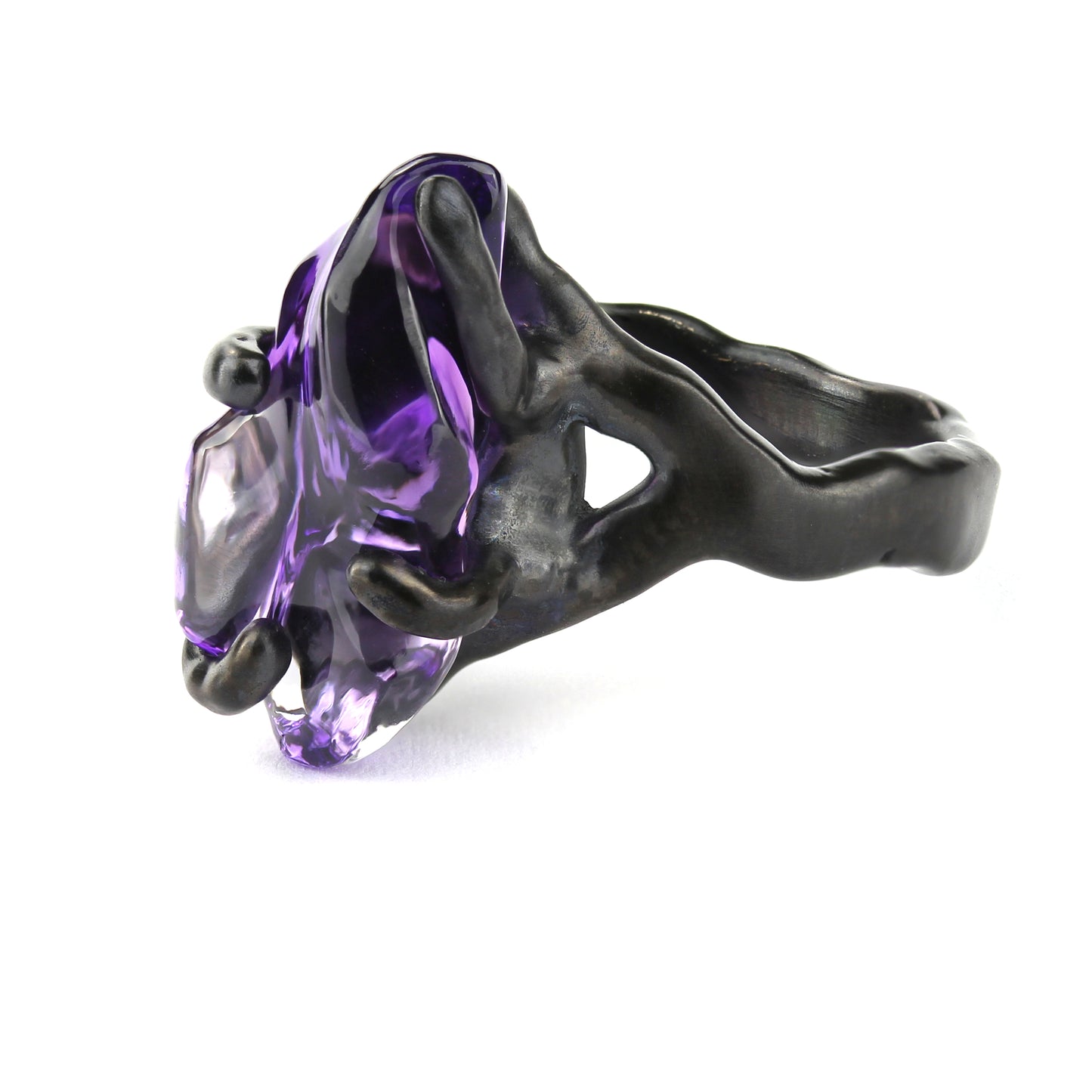 "Gem Candy" rings - Dark Amethyst