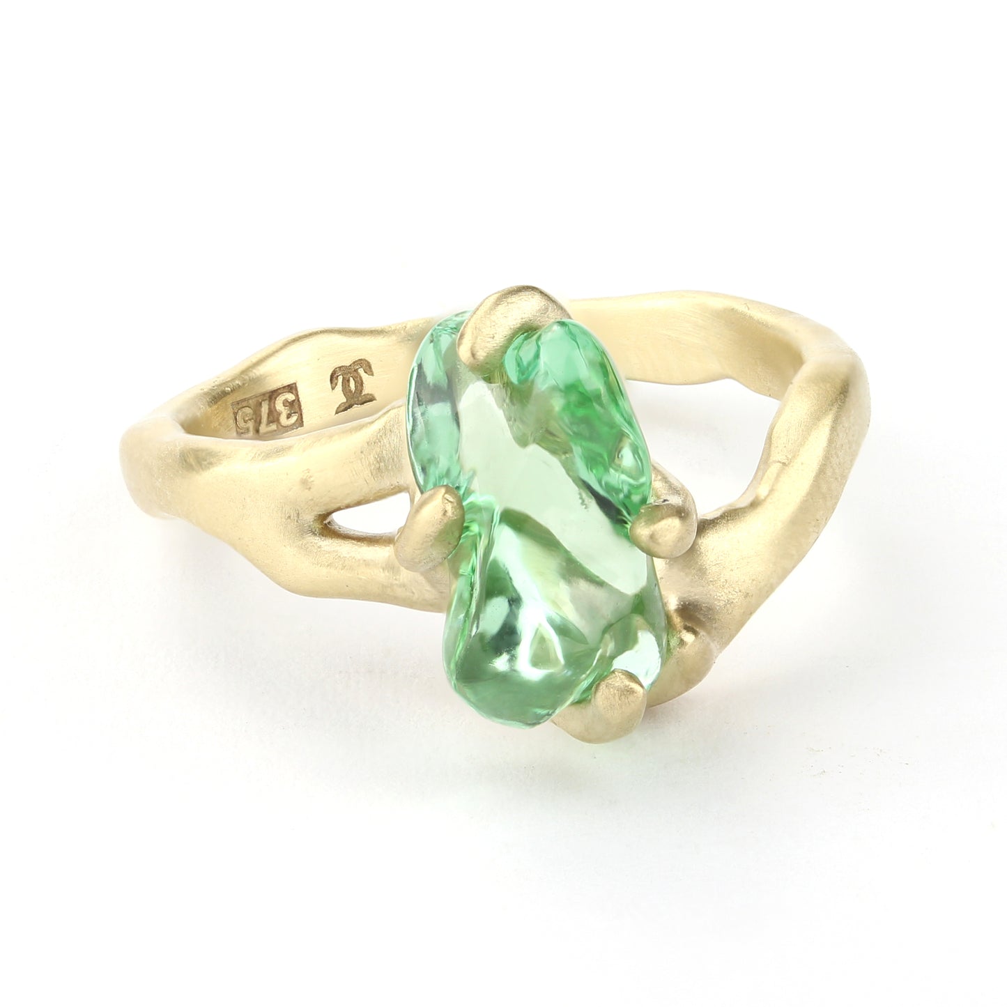 "Gem Candy" rings - Neon Green Tourmaline