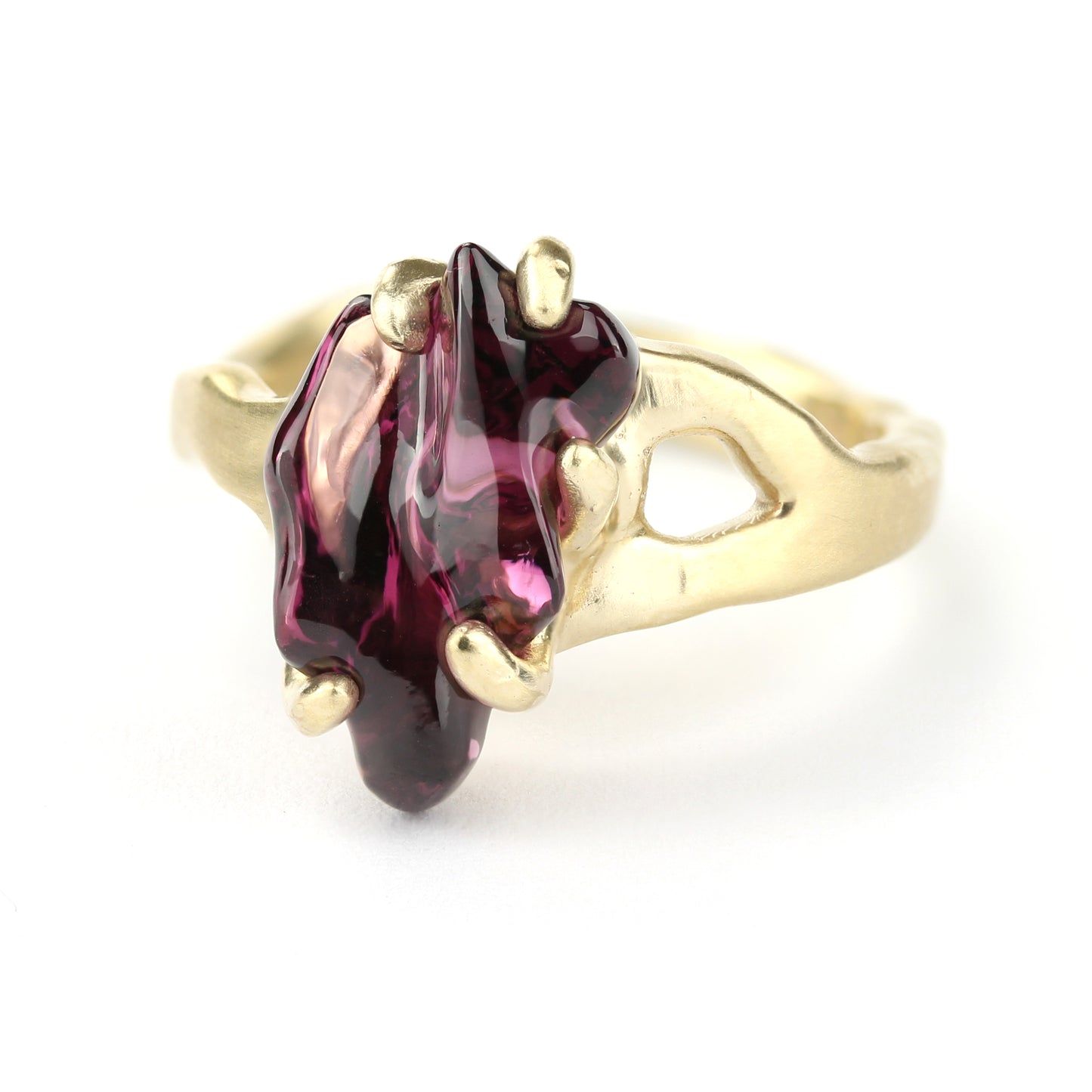 "Gem Candy" rings - Grape Garnet