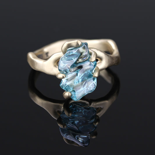 "Gem Candy" rings - Blue Zircon